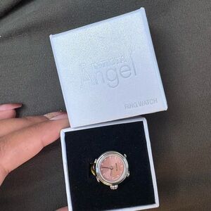 Invicta Angel Pink Dial Ring Watch